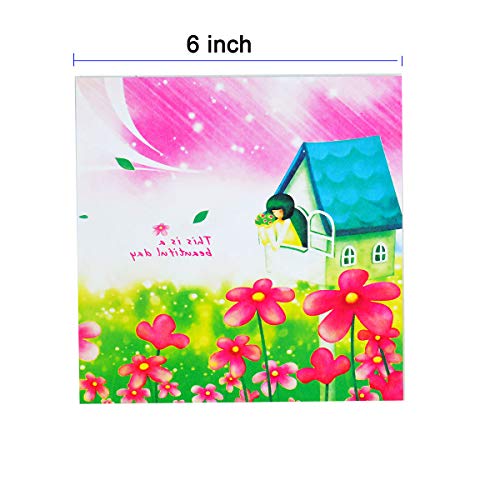 Origami Paper Colorful Constellation 50 Sheets Premium Quality for Arts and Crafts (6x6inch) ... (Fairy Girl)