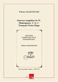Couverture du livre de Oeuvres complètes, tome 4