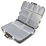 HuntGold 1X Waterproof Fishing Lure Tackle Hook Bait Storage Box Case With 26 Compartments