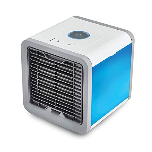 Air Cooler Portable Mini Air Cooler Personal Space Air Conditioner with Soothing LED Light Humidifier for Home Office
