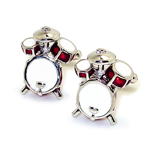 Badmen Drum Kit Cufflinks Men Jewelry Musical Instruments Cufflinks Guitar Drums Trumpet Cuff-links