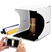 Portable Photo Studio Light Box for Jewellery and Small Items Portable Folding Photography Photo Lighting Studio Box Booth Shooting Tent Kit (2x20 LED Lights 6 Colors Backdrops)