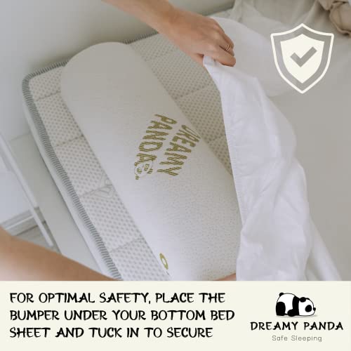 DREAMYPANDA Bed Bumpers for Toddlers — Bed Rail for Toddlers — Soft