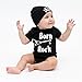 Crazy Baby Clothing White Scribble Skull Baby Beanie One Size in Black