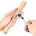 RoyalHanger Wooden Hangers 10 Pack, Skirt Hangers Pant Hangers Collection Wood Hangers Clamp Hanger Trouser Hangers, Non Slip, Natural Finish