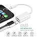 iPhone 7 & iPhone 8 Lightning Splitter, Dual Port Charging and Headphone Adapter,2 in 1 Charge and Audio Listen to Music at the Same Time, Support iOS 11 and before