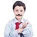 64 Pcs Self Adhesive Fake Mustache Costume Festival Party Masquerade