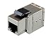 Monoprice Shielded Straight Through Cat6A RJ45 Keystone in-Line Coupler - Silver Use for Networking, Patch Cables, Ethernet Cable/Chord primary