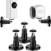 Shappy 3 Pack Security Wall Mount Indoor and Outdoor Mount Bracket Adjustable for Wyze Cam Pan 1080p Pan, Arlo Pro 2, Arlo Pro, Arlo, Arlo Cam and Other Compatible Models (Black)