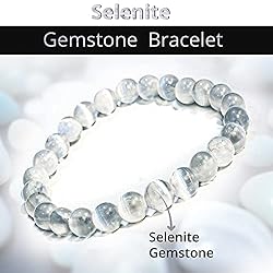 Selenite Crystal Bead Bracelet – Healing Crystal
