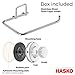 HASKO accessories - Powerful Vacuum Suction Cup Toilet Paper Holder – Wall Mount Stainless Steel Tissue Roll Dispenser for Bathroom & Kitchen – Can be Mounted on Clean Flat Smooth Surface (Chrome)