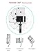 Mini Selfie Stick, Cellways Rotating Selfie Stick, with patented 360 degree rotating holder, bluetooth remote and a detachable mini tripod stand for iPhones and Android cell phones (Black/Black)