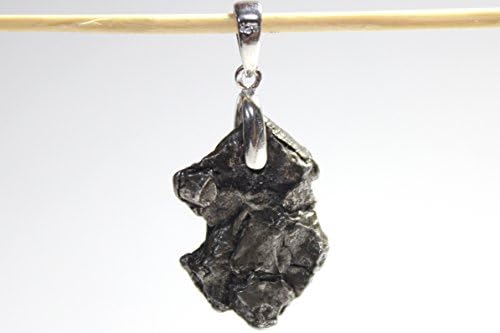Meteorite Necklace pendant (925 Silver ring)