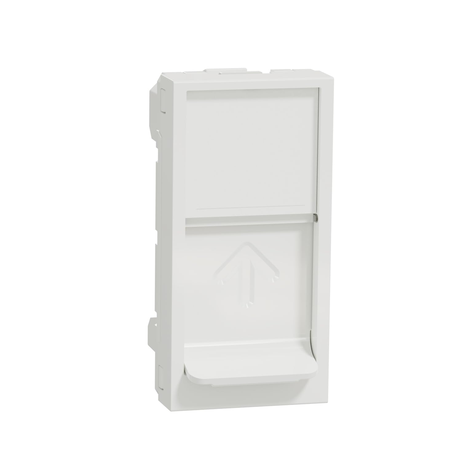 Schneider Electric NU946018 Unica – Socket for 1 RJ45 Keystone/Systimax – 1 Mod – White – Single Mechanism