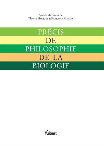 Précis de philosophie de la biologie