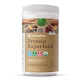 Amazing Grass Organic Plant Based Vegan Protein Superfood Powder, Flavor: Chocolate Peanut Butter, 18 Servings, 27.3oz, Meal Replacement Shake