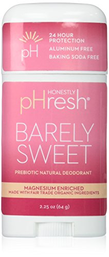 Honestly pHresh Baking Soda Free Deodorant, Barely Sweet
