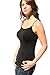 NIKIBIKI Women Seamless Premium Classic Camisole, Made in U.S.A, One Size (3 Pack: Black+White+Stone)