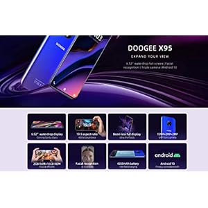4G Smartphone Offerta Android 10 (2020), DOOGEE X95 Cellulare Dual SIM, 6,52’’ Waterdrop HD+ Schermo, Batteria 4350 mAh… - immagine 3