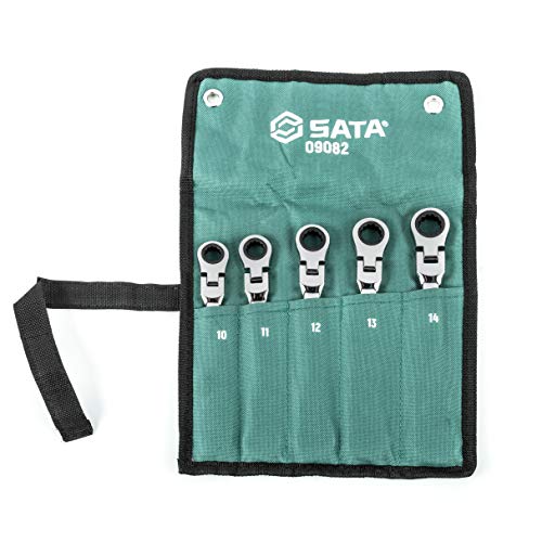 SATA 5-Piece 12 Pt. Flex-Head Ratcheting Wrench