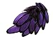 Moonlight Feather | 1 Dozen - Purple Whiting Farms Laced Hen Saddle Feathers Craft Halloween Fly Tying