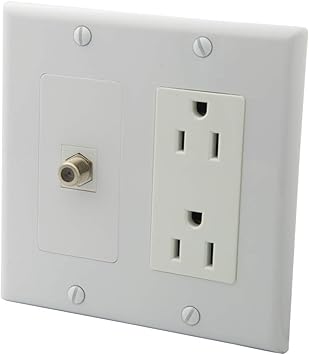 Yinxiong 2 Gang Decorative Style 1 Port F Rj6 Tv 2 Ports