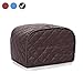 Unee1 Polyester Toaster Cover for Four Slice Toaster with Dust & Fingerprint Protection (12x11x8.5 inch/Coffee)