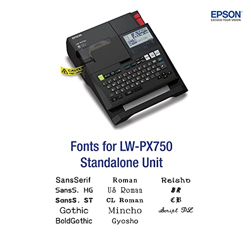 Epson LABELWORKS LWPX750 Industrial Label Maker Kit Complete Kit
