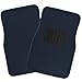 OxGord 4pc Full Set Carpet Floor Mats, Universal Fit Mat for Car, SUV, Van Trucks - Front Rear, Driver Passenger Seat Navy Blue