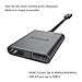 USB C Hub with HDMI and USB 3.0, USB C to HDMI 4k Multiport Adapter Compatible with MacBook Pro 2019 and Before, MacBook Air 2018, ChromeBook, Surface Go and More USB C Devices