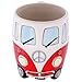 Volkswagen - Red Ceramic Shaped Coffee Mug / Cup (VW Camper Van / Bully / T1)