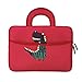 MoKo 7-8 Inch Kid Sleeve for Amazon Tablet, Neoprene Case Bag Fits Fire HD 8, Fire 7 Tablet, Fire 7 Kids Edition 2019/2017, Kindle E-Reader, Kindle Oasis 2017, Boogie Board Jot 8.5 - Dinosaur Red