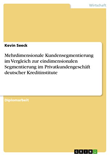 Amazon Com Mehrdimensionale Kundensegmentierung Im Vergleich Zur