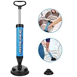 Samshow Toilet Plunger Powerful High Pressure Multi Drain Plunger Suitable for Bathroom,Toilet,Bathtubs,Showers(New Update)