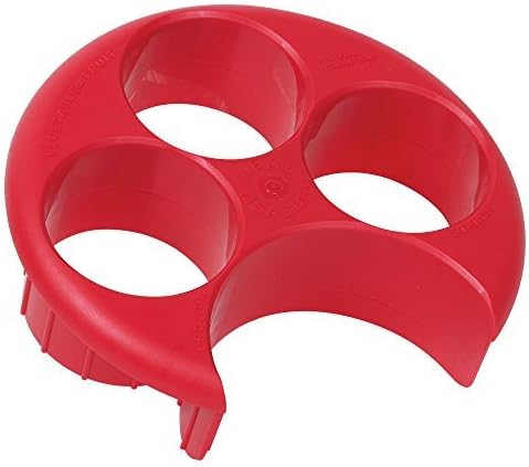 Apothecary Products Meal Measure Portion Control Plate, Red, 0.315 Pound by Apothecary