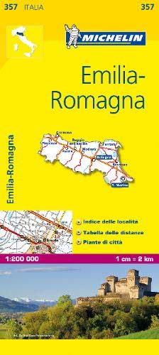 Michelin Map Italy: Emilia-Romagna 357 (Maps/Local (Michelin)) (Italian Edition) by Michelin