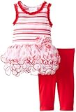 Bonnie Baby Baby Girls' Stripe Knit Bodice and Capri