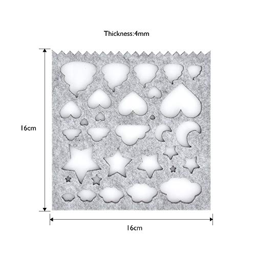 image for Emivery 7Pcs Needle Felting Applique Mold Mould Template Stencil Begin