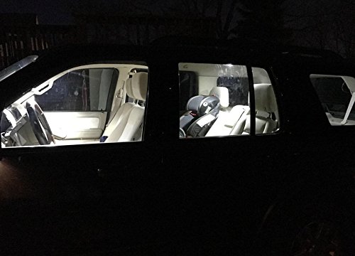 AMAZENAR 2-Pack 250 Lumens Xenon White 31MM(1.25") 12V Festoon Interior Map Trunk Dome Light 3014 24-SMD No Polarity LED Bulbs for Vehicle 3021 3022 3175 6428 6430 DE3175 DE3021 DE3022