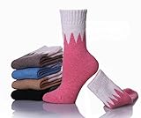 Dosoni Women's Comfort Blend Merino Wool Thick Warm Women Socks Winter Socks-5 Packs