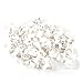 Yosoo 100PCS/Bag 16MM 001-100 Numbered Plastic Poultry Chickens Ducks Goose Leg Bands Rings (White)