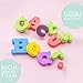 Cactus Bear Magnetic Letters and Numbers for Children - ABC Fun Alphabet Refrigerator Toy Magnets for Vocabulary and Maths - 80 Foam PCS