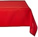 LinenTablecloth 60 x 126-Inch Rectangular Polyester Tablecloth Red