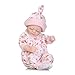 Funny House Handmade 10 Inch 26cm Full Body Silicone Vinyl Realistic Looking Reborn Dolls Lifelike Doll Handmade Cute Newborn Doll Waterproof for Christmas Birthday Present Washing (Girl)