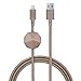 Native Union ANCHOR Cable - 6.5ft Ultra-Strong Reinforced [Apple MFi Certified] iPhone/iPad Lightning to USB Charging Cable with Anchor Weight (Taupe)