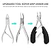 Professional Cuticle Pusher and Cutter – Easily Gel Nail Polish Scraper – Learning Do Nails at Home Use Cuticle Remover for Fingernails and Toenails - Pedicure Manicure Tools