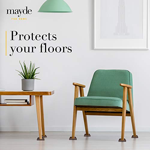 Mayde Caster Cups for Home Furniture (3 inches X 3 inches, Brown, Set