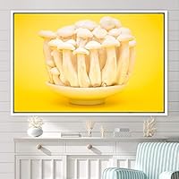 Framed Canvas Wall Art Vibrant Vegetables Citrus Colorful Farmhouse/Country Fruit Group Modern Art Multicolor Photography - 16x24 inches