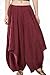 Jiqiuguer Women's Elastic Waist Linen Pleated Loose Baggy Harem Pants