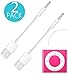 iPod Shuffle Cable, 2 Pack 3.5mm Jack/Plug to USB USB Power Charger Sync Data Transfer Cable for iPod Shuffle 3rd 4th MP3/MP4 primary